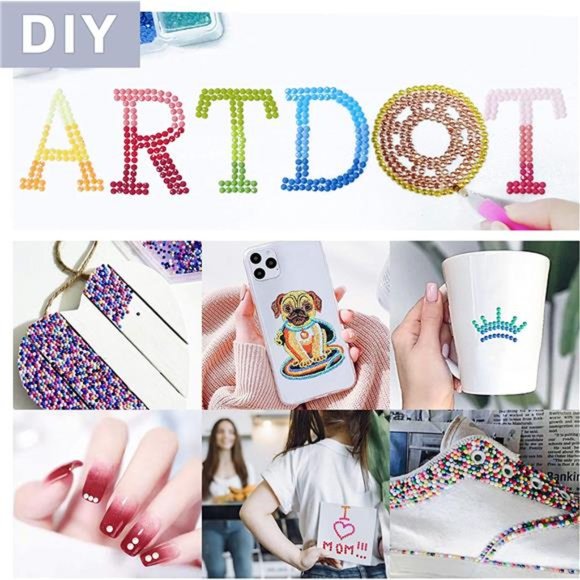 5D Diamond Painting Beads, 445000 Pieces 445 Colors Round Drills Diamond Art - Picture 6 of 7